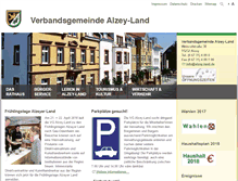 Tablet Screenshot of alzey-land.de