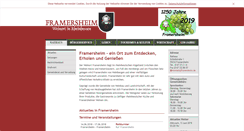 Desktop Screenshot of framersheim.de.alzey-land.de